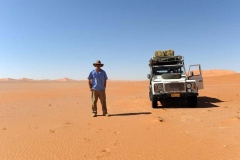 Crossing the Empty Quarter (the English name for the Rub' Al Khali desert) Oman rear the Saudi Arabi.